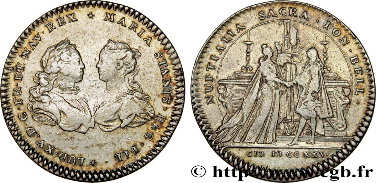 AMOUR ET MARIAGE MARIAGE DE LOUIS XV ET MARIE LECZINSKA TTB