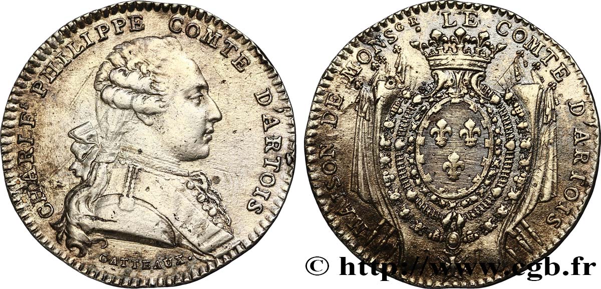 CHARLES X COMTE D’ARTOIS, frère de Louis XVI, futur Charles X TTB