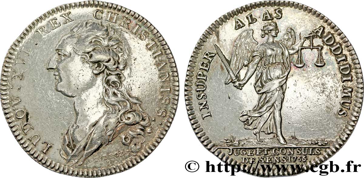 BOURGOGNE - VILLES ET NOBLESSE JUGE ET CONSULS DE SENS, émission de 1780 TTB+