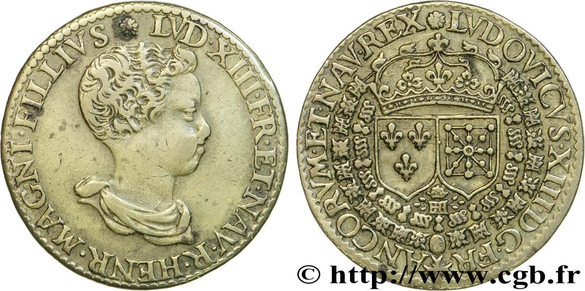 LOUIS XIII LE JUSTE Sous le règne de Henri IV TTB+