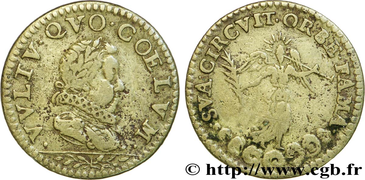 LUDWIG XIII DAS GERECHTE Jeton de format double tournois fSS