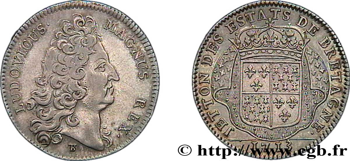 BRETAGNE (ÉTATS DE...)  Louis XIV, États de Dinan TTB+