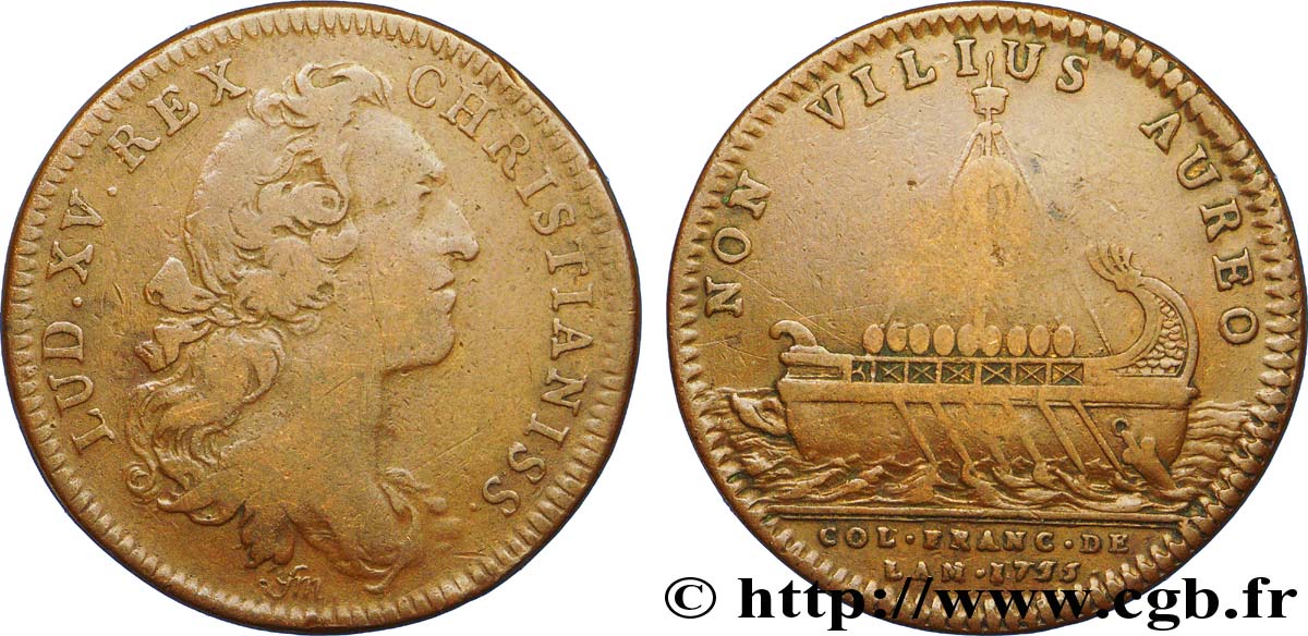 AMERICA (FRENCH COLONIES OF) Emission de 1755 VF