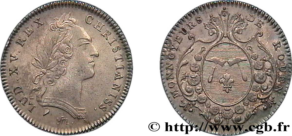 MINT AND MONNAYEURS OF ROUEN  XF