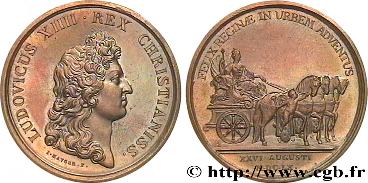 LOUIS XIV THE GREAT or THE SUN KING Entrée de la reine à Paris MS
