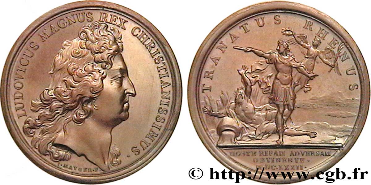 LOUIS XIV LE GRAND ou LE ROI SOLEIL Le passage du Rhin près de Schenk SPL
