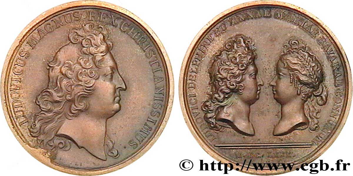 LOUIS XIV LE GRAND ou LE ROI SOLEIL Mariage du Dauphin avec Marie Anne de Bavière SPL