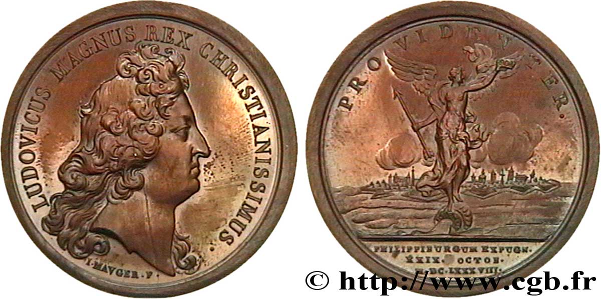 LOUIS XIV THE GREAT or THE SUN KING Prise de Philippsbourg (Grand-duché de Bade) MS