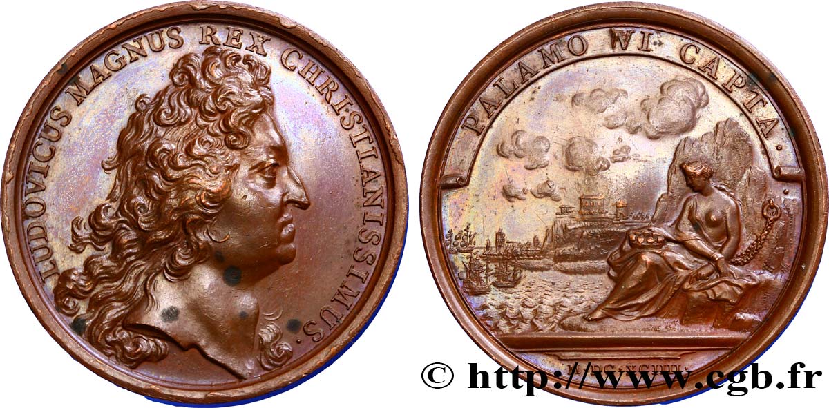LOUIS XIV LE GRAND ou LE ROI SOLEIL Prise de Palamos (Catalogne) SUP