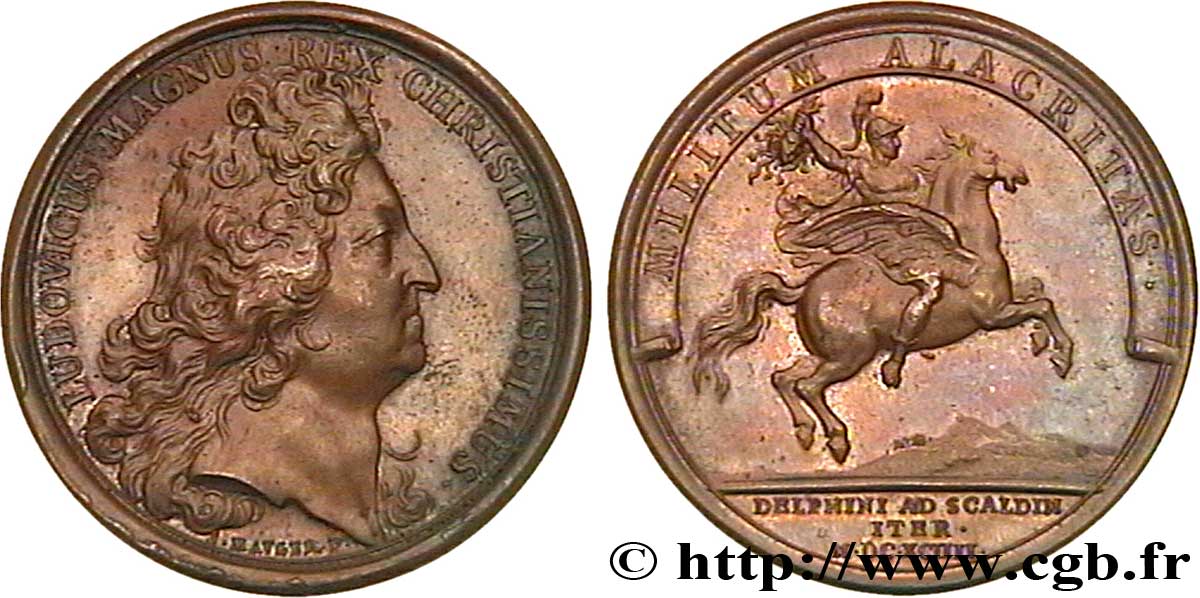 LOUIS XIV LE GRAND ou LE ROI SOLEIL Le Dauphin au Pont d’Espierre SPL