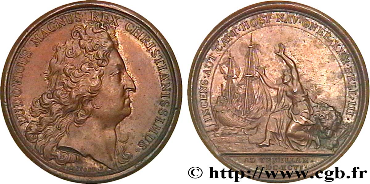 LOUIS XIV LE GRAND ou LE ROI SOLEIL Défaite de la flotte hollandaise près du Texel par Jean bart SPL