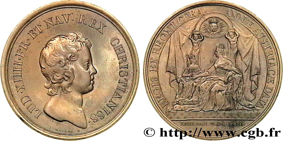LOUIS XIV LE GRAND ou LE ROI SOLEIL Anne d’Autriche, Régente SPL