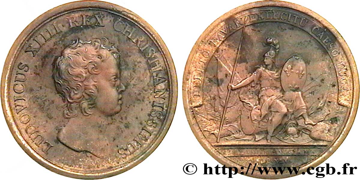 LOUIS XIV LE GRAND ou LE ROI SOLEIL Bataille de Nördlingen TTB+