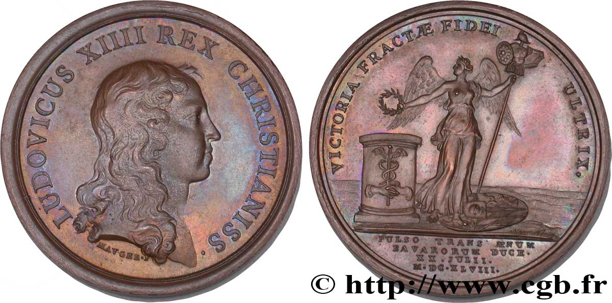 LOUIS XIV LE GRAND ou LE ROI SOLEIL Turenne bat le duc Maximilien de Bavière à Zusmarshausen MS