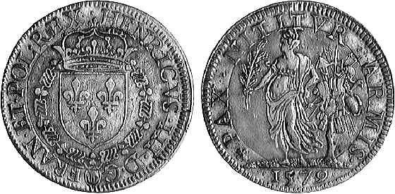 HENRI III Jeton bimétallique SUP