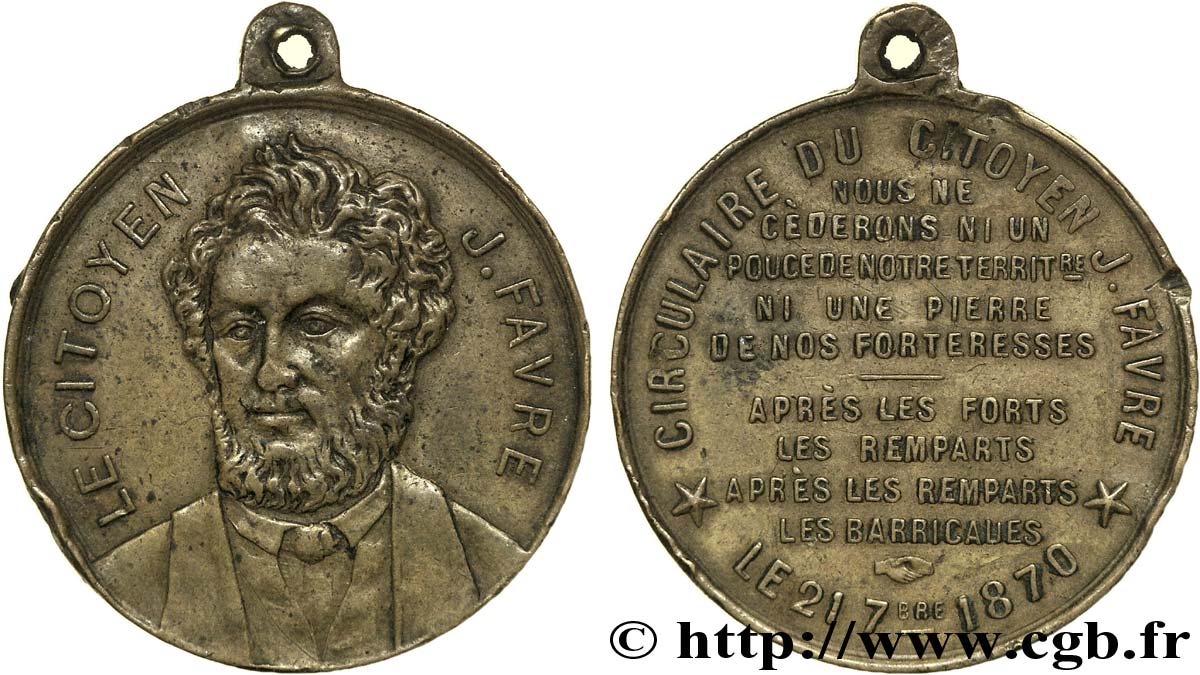 TROISIÈME RÉPUBLIQUE Jules Favre TTB
