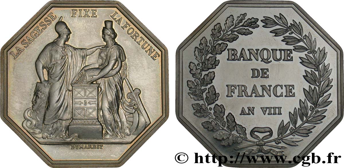 BANQUE DE FRANCE BANQUE DE FRANCE sans poinçon, refrappe du bicentenaire de la Banque de France SPL
