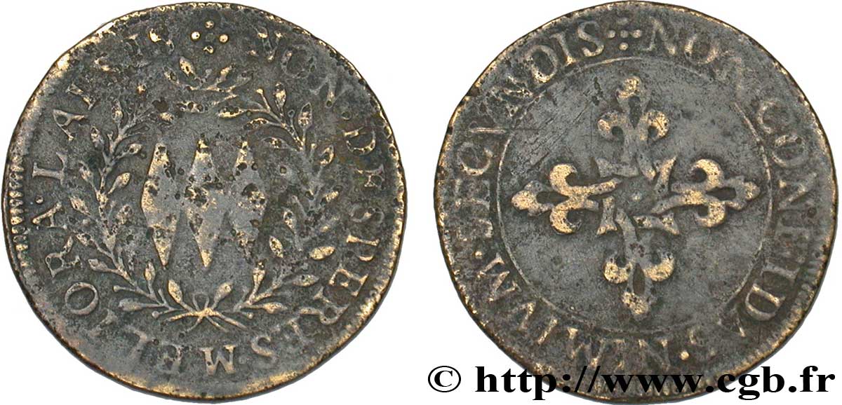 BOURGOGNE - VILLES ET NOBLESSE Jeton CU 27, (François ?) de Nagu, marquis de Varennes TB