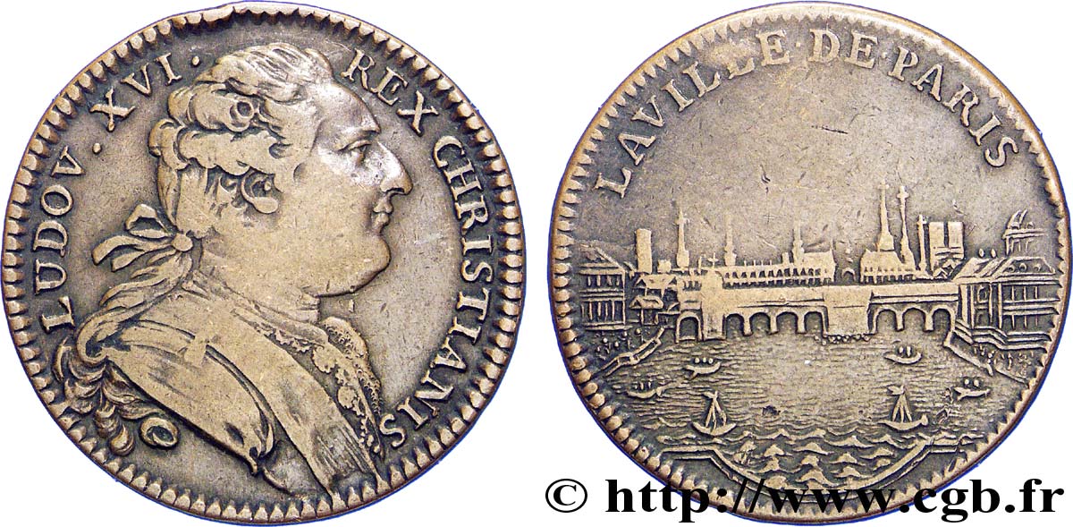 PARIS - LOCAL ADMINISTRATION Louis XVI, émission de 1777 XF