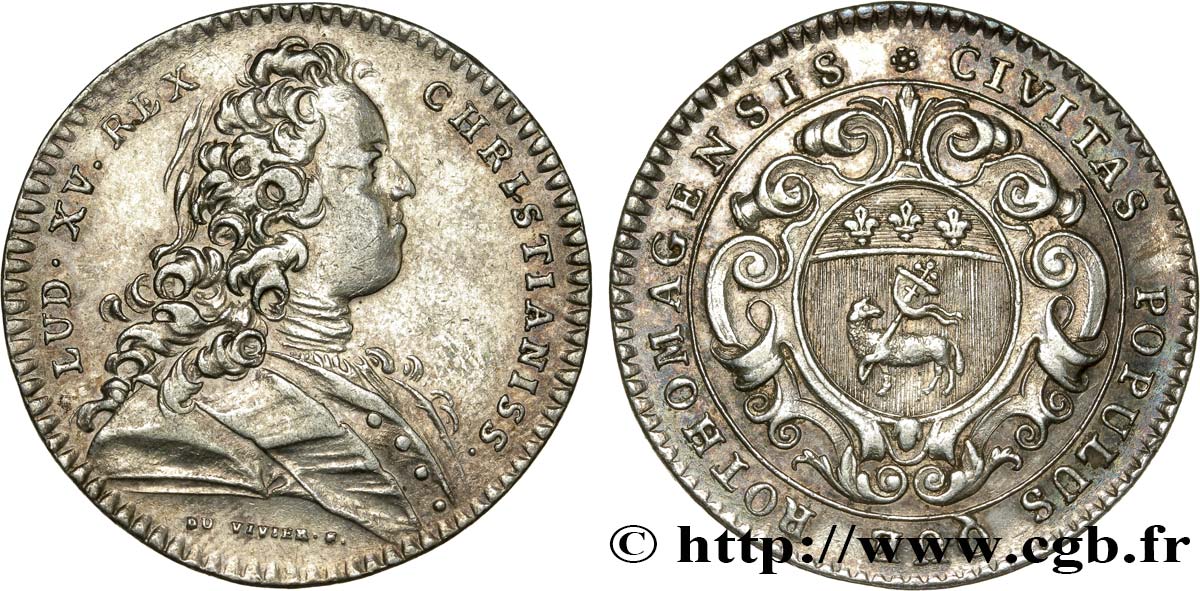 ROUEN (VILLE DE...) Louis XV TTB+