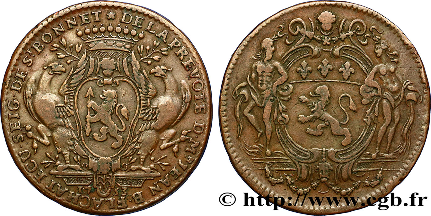 LYONNAIS - CONSULAT DE LYON Jeton Br 30, Jean-Baptiste Flachat SS