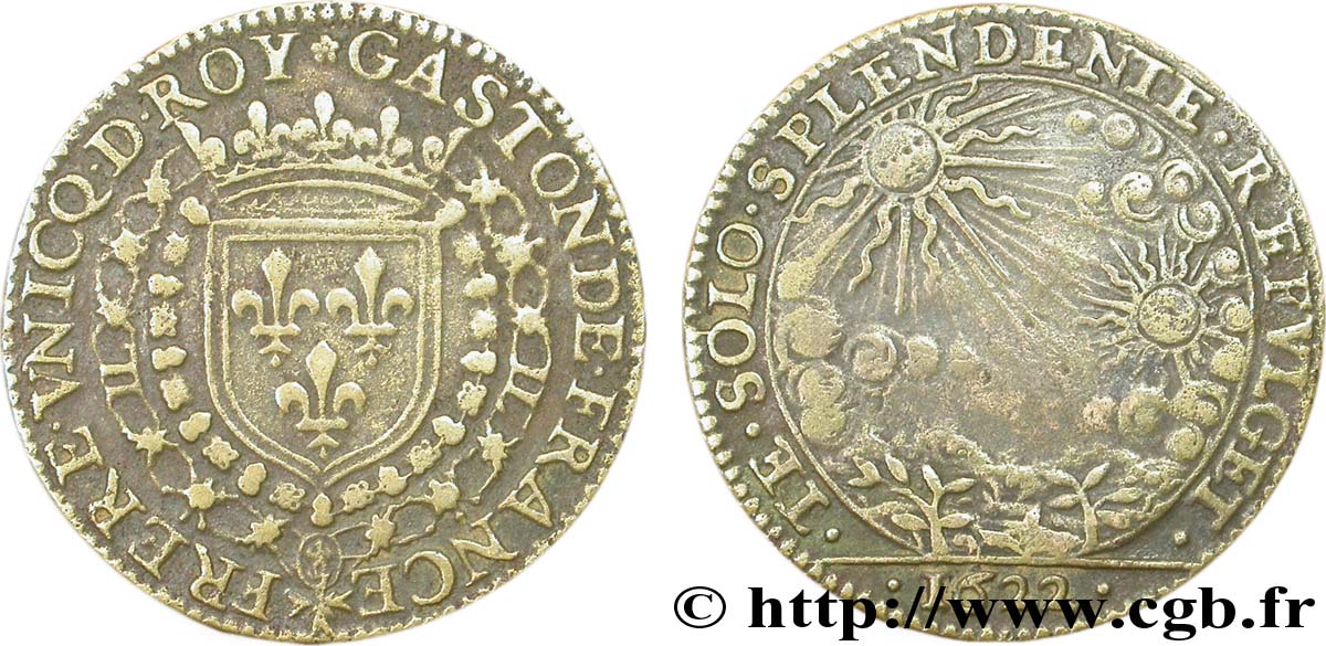 DOMBES - PRINCIPALITY OF DOMBES - GASTON OF ORLEANS Jeton Lt 27 XF