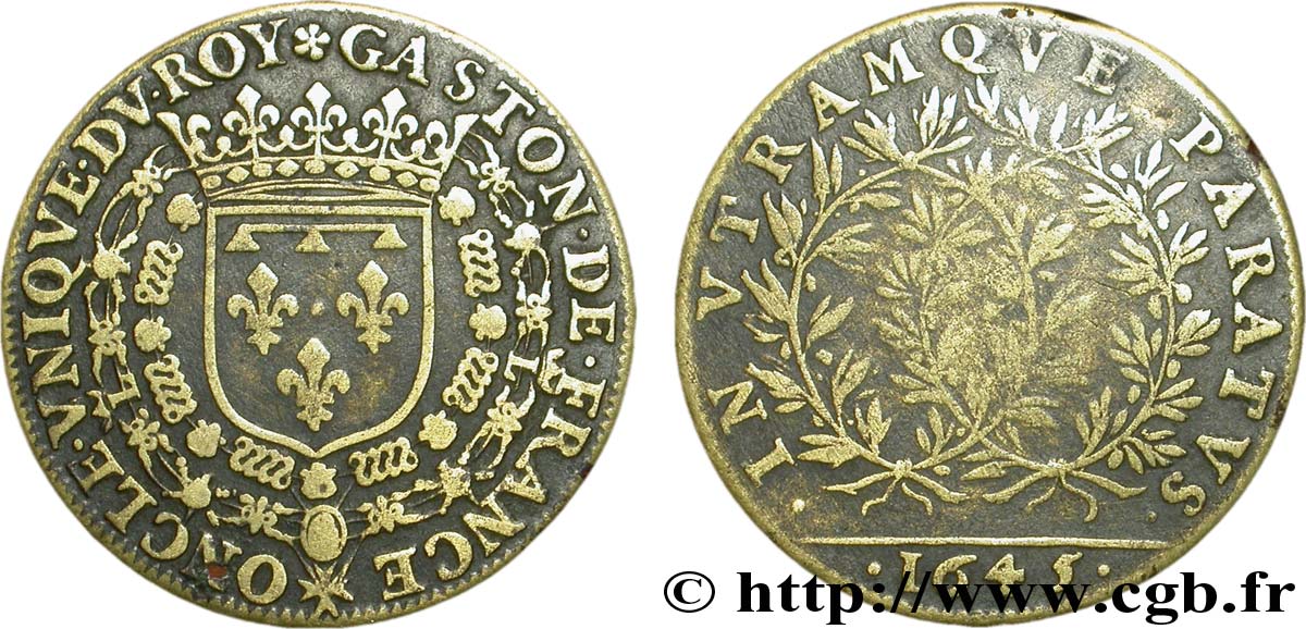 DOMBES - PRINCIPALITY OF DOMBES - GASTON OF ORLEANS Jeton Lt 27 XF