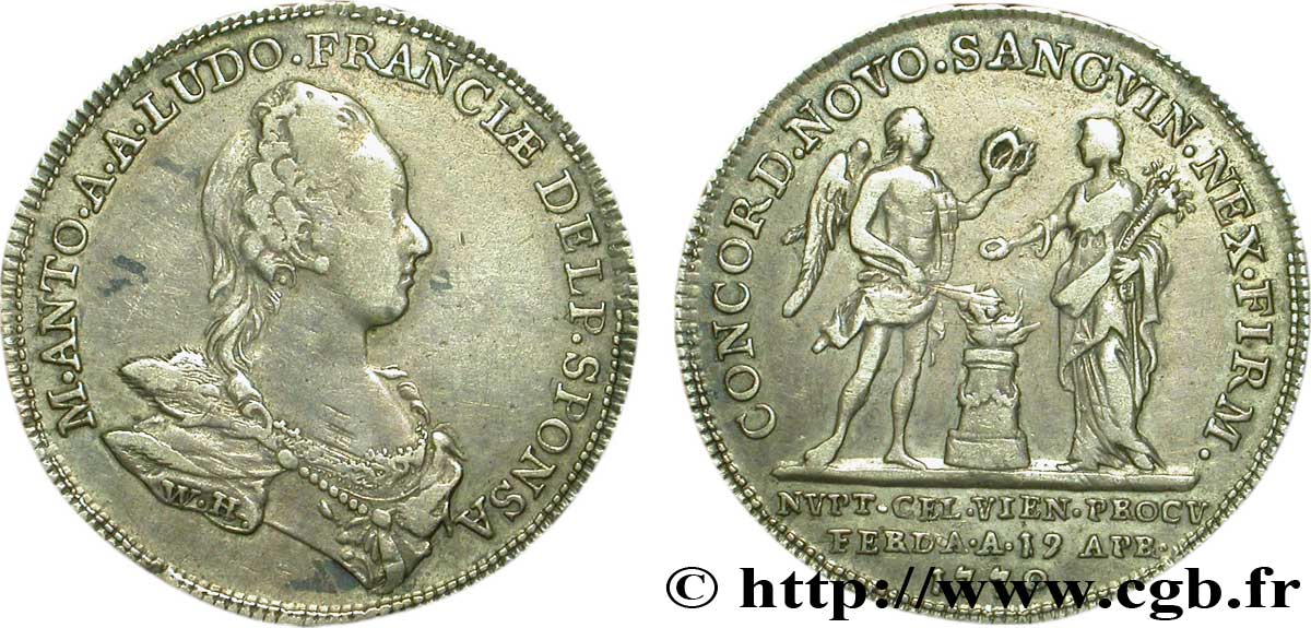 MARIE-ANTOINETTE, HEIR APPARENT Jeton Ar 24 XF