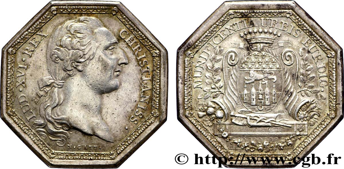 BORDEAUX (VILLE DE ) Récompense de la ville de Bordeaux, émission de 1775 TTB+