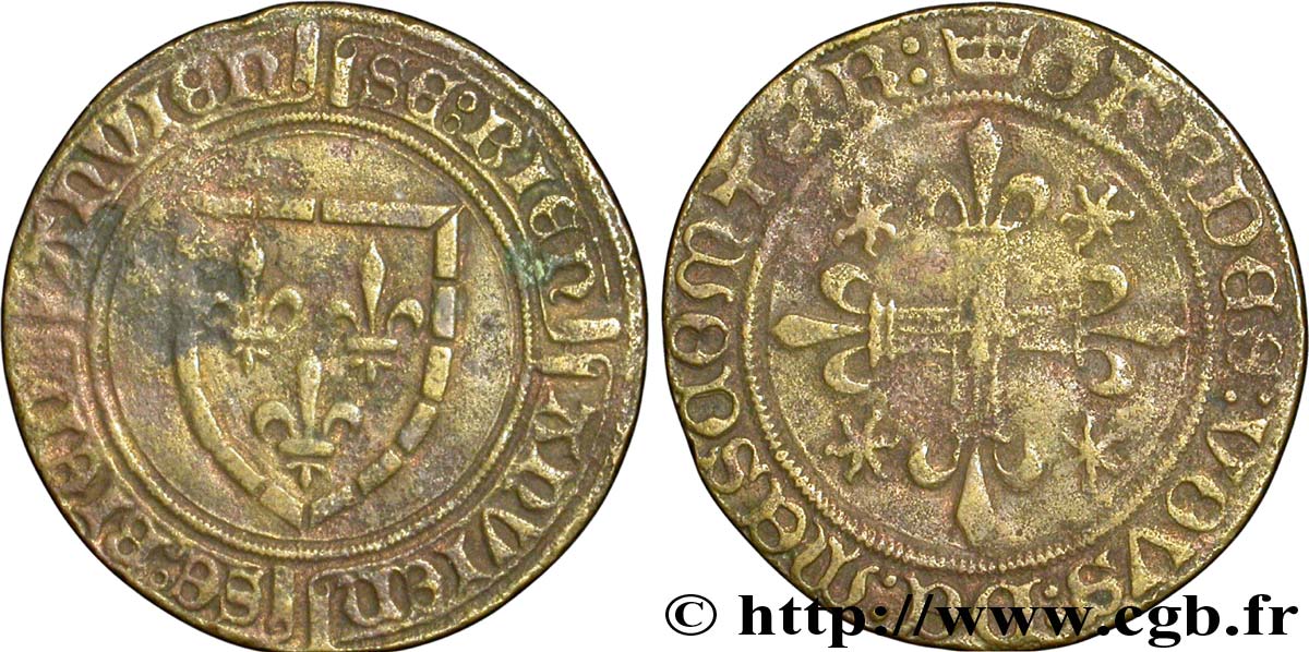 BURGUNDY - DUCHY OF BURGUNDY - CHARLES THE BOLD or THE RECKLESS Jeton de compte, Jean de Bourgogne XF