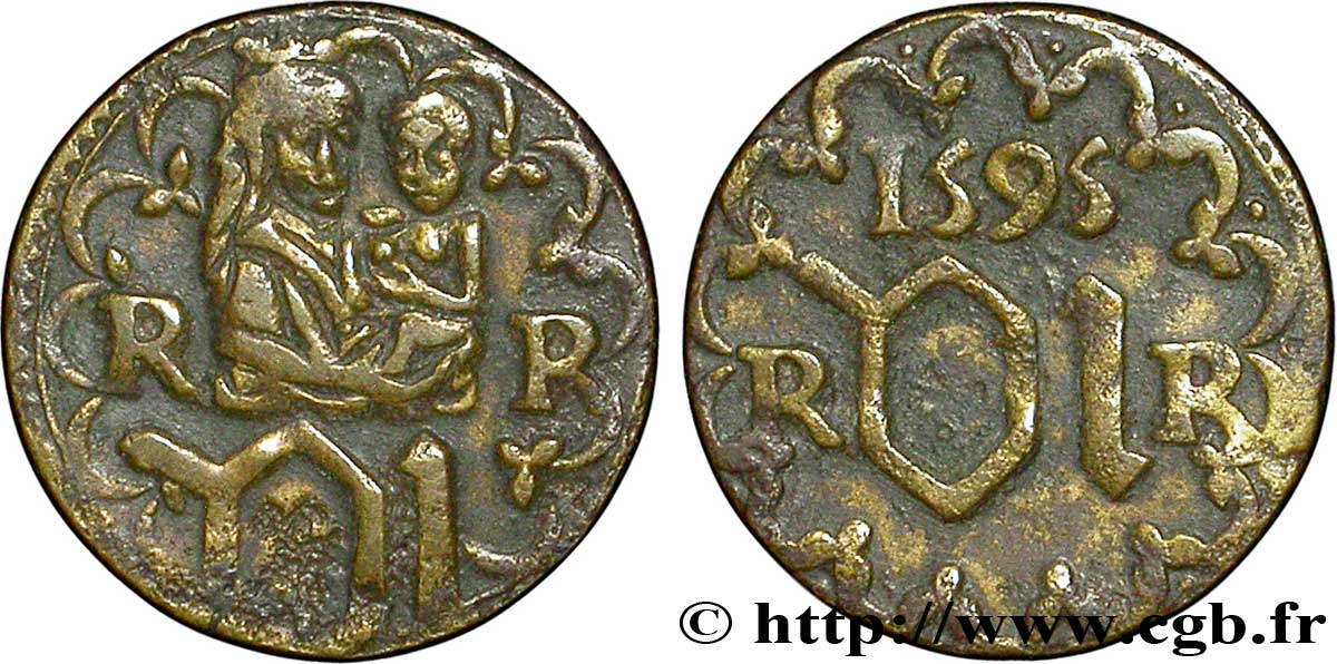 ROUYER - XI. MÉREAUX (TOKENS) AND SIMILAR COINS Méreau du chapitre de Rouen AU