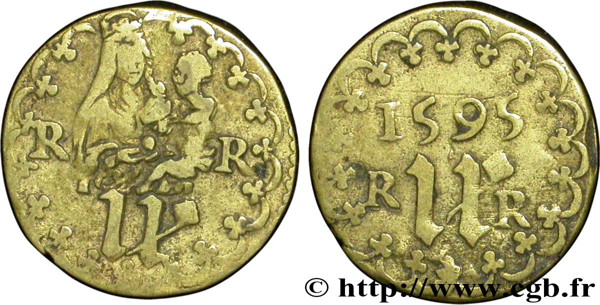 ROUYER - XI. MÉREAUX (TOKENS) AND SIMILAR COINS Méreau du chapitre de Rouen XF
