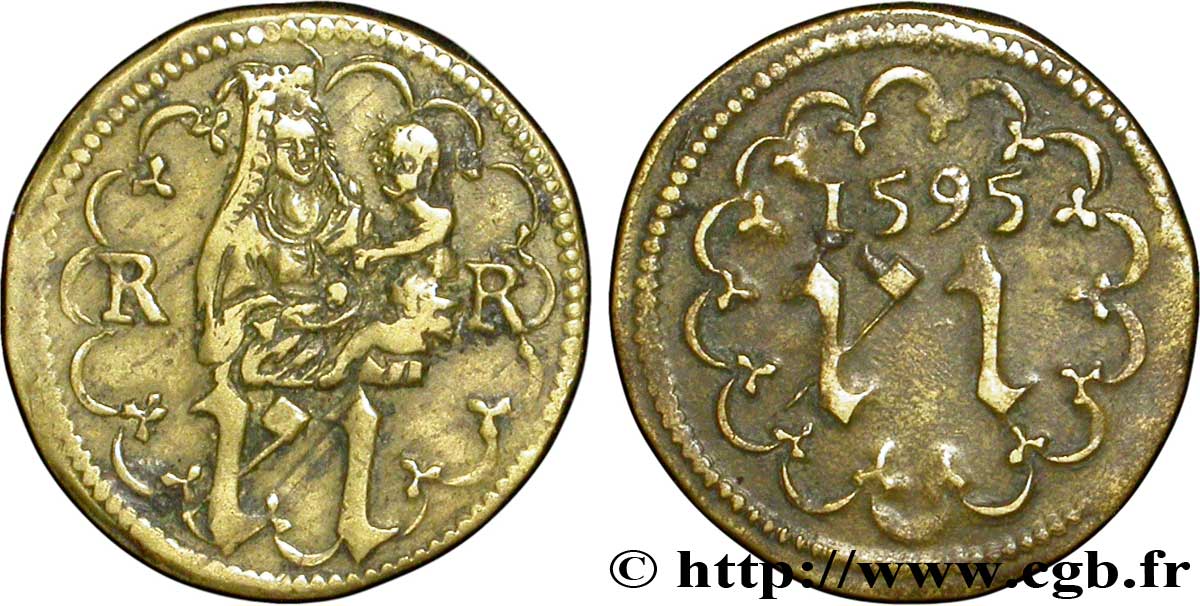 ROUYER - XI. MÉREAUX ET PIÈCES ANALOGUES Méreau du chapitre de Rouen SUP