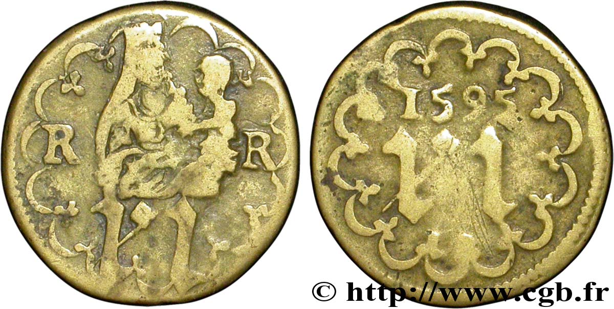 ROUYER - XI. MÉREAUX (TOKENS) AND SIMILAR COINS Méreau du chapitre de Rouen XF