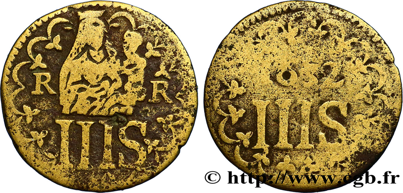 ROUYER - XI. MÉREAUX (TOKENS) AND SIMILAR COINS Méreau du chapitre de Rouen VF/F