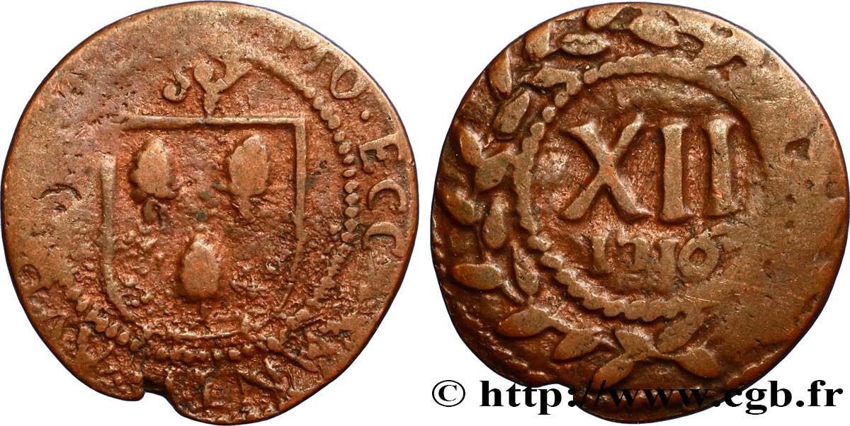 ROUYER - XI. MÉREAUX (TOKENS) AND SIMILAR COINS Méreau du chapitre de Saint-Omer VF