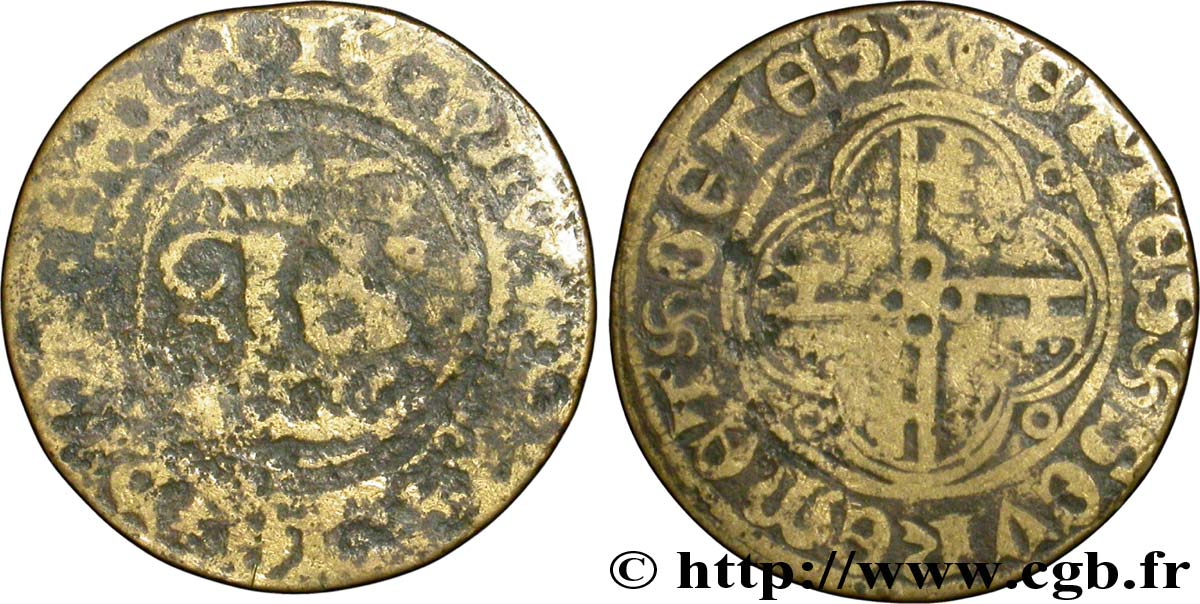 BURGUNDY - DUCHY OF BURGUNDY - CHARLES THE BOLD or THE RECKLESS Jeton de compte, pour la Bourgogne VG/VF