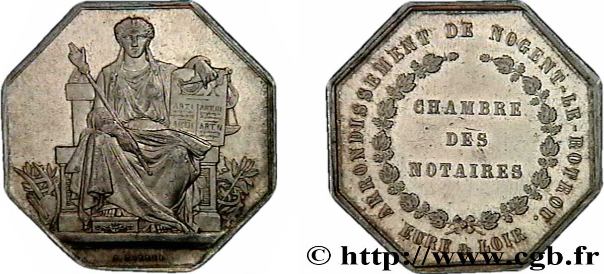 NOTAIRES DU XIXe SIECLE Notaires de Nogent-Le-Rotrou TB