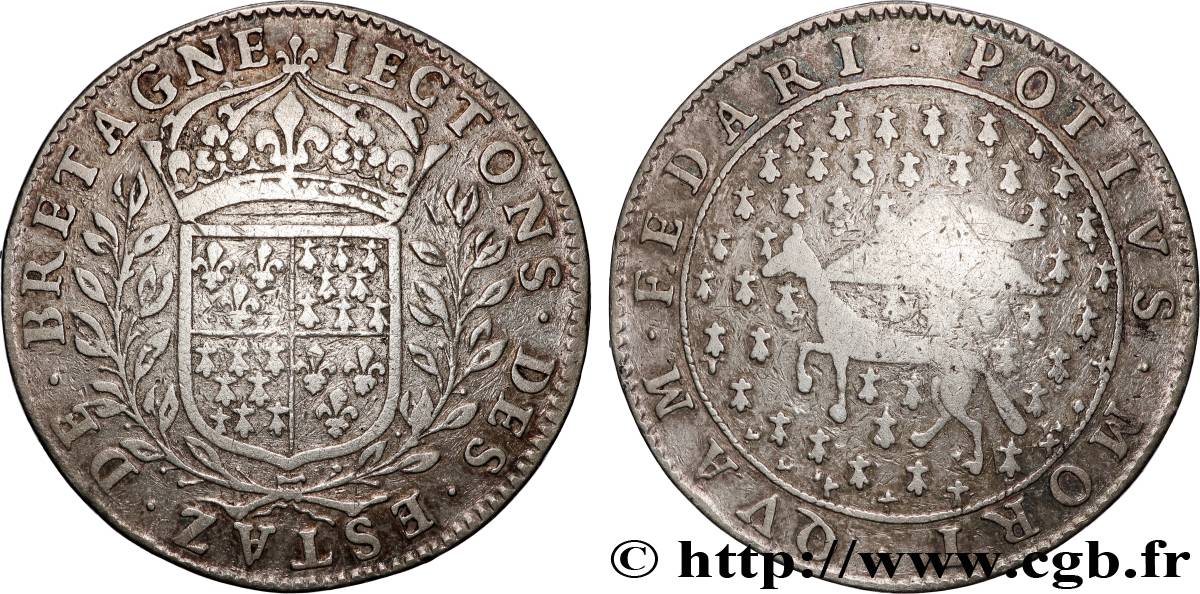 BRETAGNE (ÉTATS DE...)  Frappe entre 1657 et 1675 VF/VF