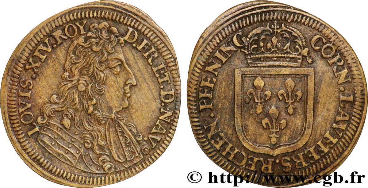 LOUIS XIV LE GRAND ou LE ROI SOLEIL Jeton de compte MBC