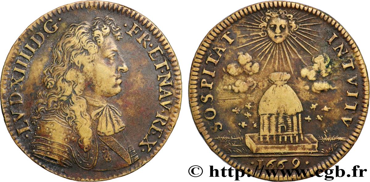 LOUIS XIV THE GREAT or THE SUN KING REVENUS CASUELS XF/VF