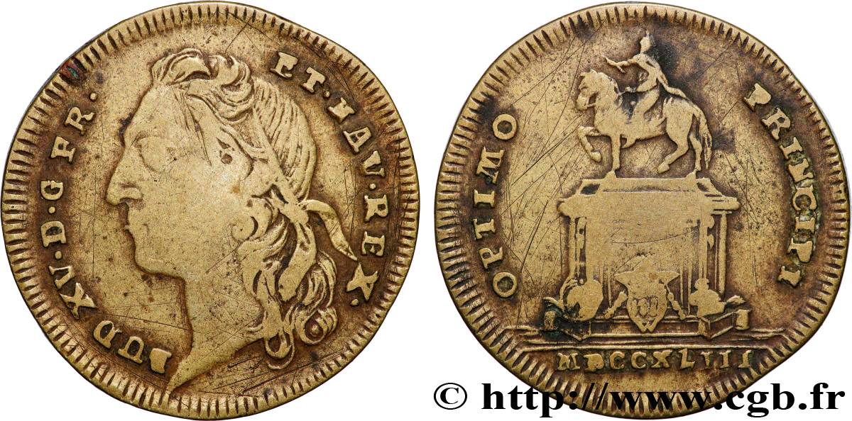 BORDEAUX (VILLE DE ) Statue de Louis XV à Bordeaux TB