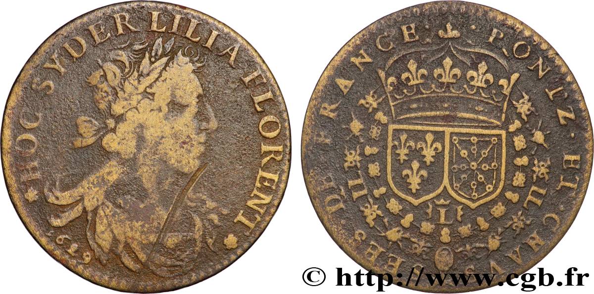 LOUIS XIII THE JUST MAN Ponts et Chaussées de France F/VF