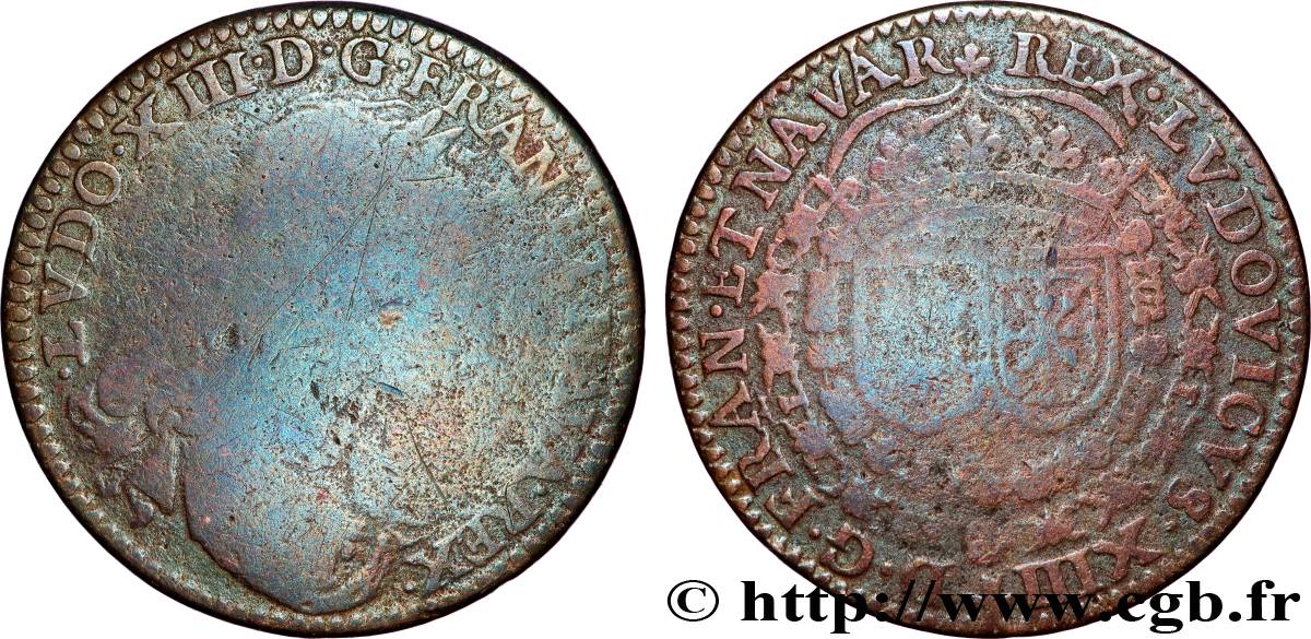 LOUIS XIII THE JUST Jeton Cu 27 VG