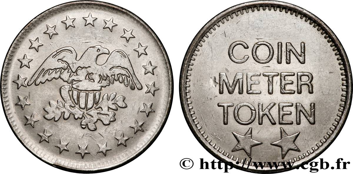UNITED STATES OF AMERICA Coin Meter Token AU