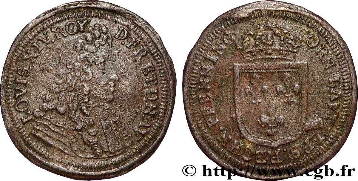 LOUIS XIV THE GREAT or THE SUN KING Jeton de compte VF