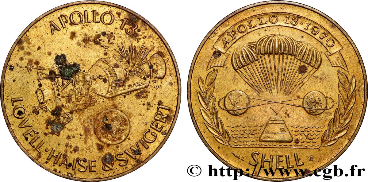 ADVERTISING TOKENS Jeton, Shell, Apollo 13 XF