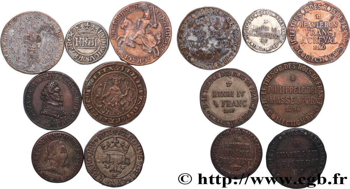 BP jetons and tokens Lot de 7 jetons, Collection BP XF