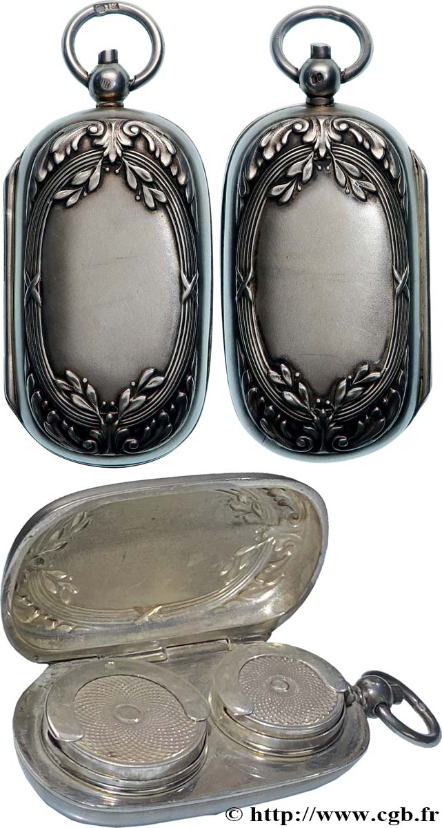 PORTE-LOUIS, PORTE-MONNAIE Porte-louis, Motifs floraux  TTB+