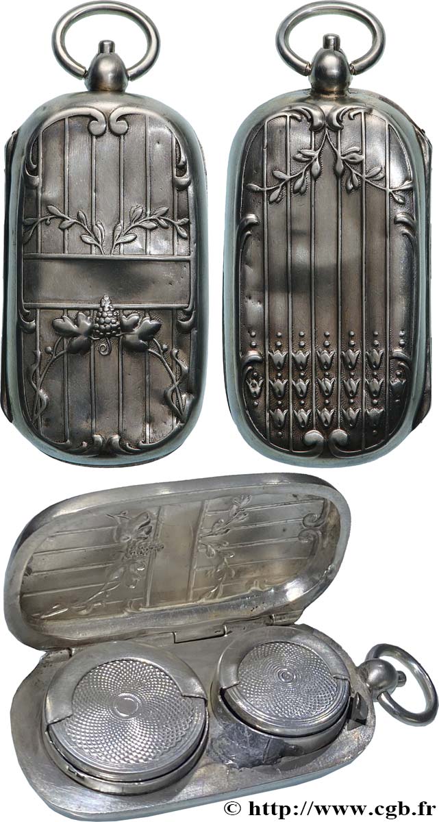 PORTE-LOUIS, PORTE-MONNAIE Porte-louis, Motifs végétaux TTB